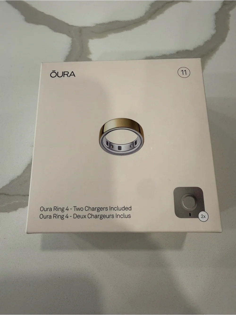 Oura Ring 4 Smart Ring in Gold (Size 11) Worn a few times, looks brand new